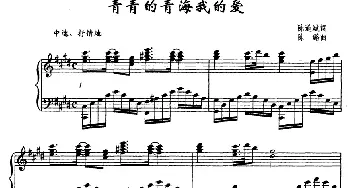 青青的青海我的爱_歌曲简谱_词曲:陈道斌 陈璐