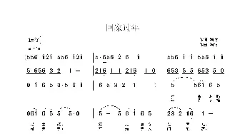 回家过年_歌曲简谱_词曲:陶冶 陶冶