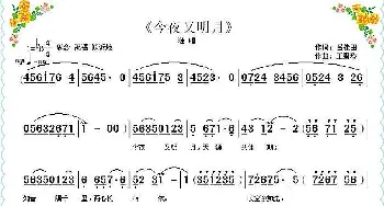 今夜又明月_歌曲简谱_词曲:诗耕（吕桂田） 王雪玲