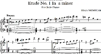 Etude No 1_歌曲简谱_词曲: 萧淳元