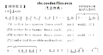 86.【南美歌曲】飞逝的鹰condor flies over_歌曲简谱_词曲:秘鲁民歌 印第安歌曲