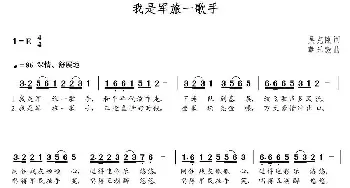 我是军旅一歌手_歌曲简谱_词曲:吴克刚 朝乐蒙