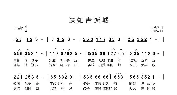 送知青返城_歌曲简谱_词曲:王殿国 王殿国