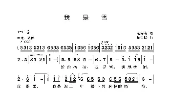 小雪_歌曲简谱_词曲:毛诗奇 聂思聪