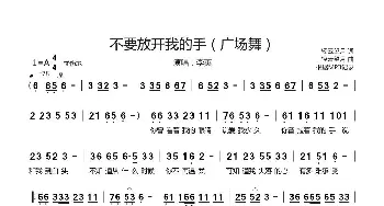 不要放开我的手_歌曲简谱_词曲:轻云望月 轻云望月