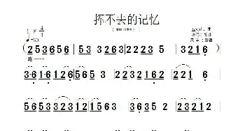 挥不去的记忆_歌曲简谱_词曲:暂无 五女山