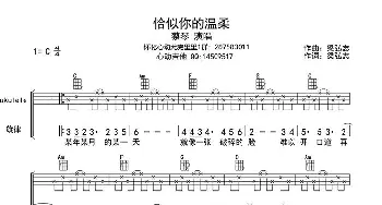 恰似你的温柔_歌曲简谱_词曲:梁弘志 梁弘志