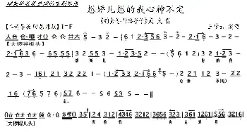 京剧《钓金龟行路寻子》想娇儿想的我心神不定_歌曲简谱_词曲: