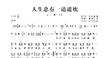 人生总有一道道坎_歌曲简谱_词曲:雨袂独舞 雨中百合