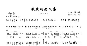 敬爱的老父亲_歌曲简谱_词曲:付飞社 付飞社