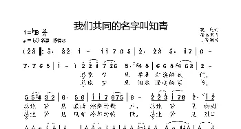 我们共同的名字叫知青_歌曲简谱_词曲:晓达 徐玉照