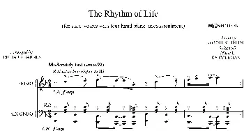The rhythm of Life女声合唱谱_歌曲简谱_词曲:
