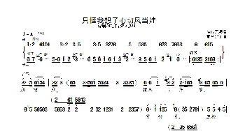 只怪我想子心切风当娃_歌曲简谱_词曲: