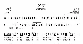 父    亲_歌曲简谱_词曲:车行 戚建波