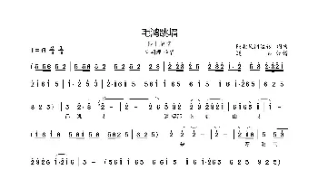 毛鸿跳墙_歌曲简谱_词曲: