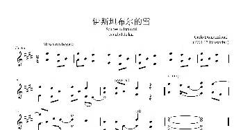 伊斯坦布尔的雪_歌曲简谱_词曲: Carlo Domenniconi