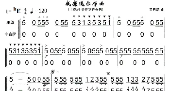 18威廉退尔序曲(军乐主旋&中音萨分谱)简01_歌曲简谱_词曲: 罗西尼