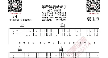 李荣浩 等着等着就老了 吉他谱_歌曲简谱_词曲: