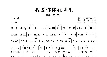 我爱你你在哪里_歌曲简谱_词曲:徐晓岚.雨天 大约冬季