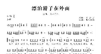 漂泊游子在外面_歌曲简谱_词曲:石金兰 石金兰