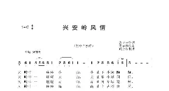 兴安岭风情_歌曲简谱_词曲:郭立夫 李晶华