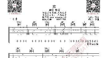 苏琛 欢 吉他谱_歌曲简谱_词曲: