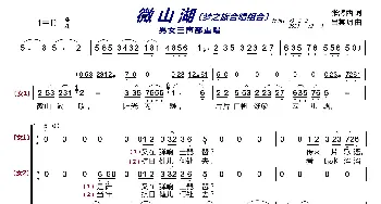 微山湖〔梦之旅合唱组合〕_歌曲简谱_词曲:张鸿西 吕其明