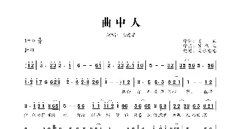 曲中人_歌曲简谱_词曲:高羽 崔伟立