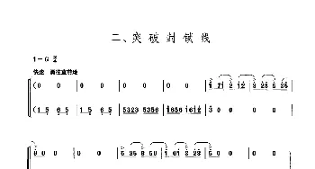 长征组歌合唱(二)突破封线_歌曲简谱_词曲:肖华 晨耕，生茂，唐诃，遇秋