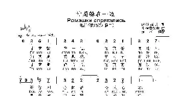 甘菊躲在一边Ромашки спрятались_歌曲简谱_词曲:伊·沙 菲 朗 叶·普季契庚