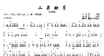 二泉映月_歌曲简谱_词曲: 华彦钧传谱、杨荫浏记谱、储师竹 黎松寿定弓指法