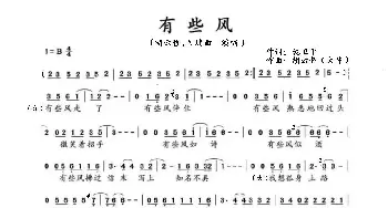 有些风_歌曲简谱_词曲:施卫平 胡云哲