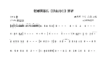 射雕英雄传《铁血丹心》_歌曲简谱_词曲:邓伟雄 顾嘉辉