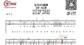 张韶涵 隐形的翅膀 吉他谱_歌曲简谱_词曲: