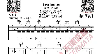 蔡健雅 letting go 吉他谱_歌曲简谱_词曲: