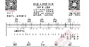 解忧邵帅 你是人间四月天 吉他谱_歌曲简谱_词曲: