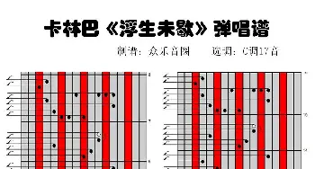 浮生未歇_歌曲简谱_词曲:恨醉 众乐音圈