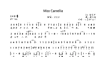 Miss Camellia_歌曲简谱_词曲:松本广 唐绍崴