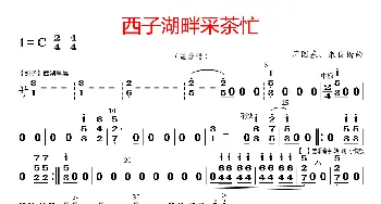 西子湖畔采茶忙_歌曲简谱_词曲: 蒋国基