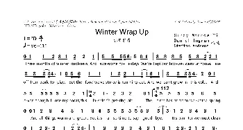 Winter Wrap Up_歌曲简谱_词曲:Cindy Morrow Daniel Ingram，Steffan Andrews