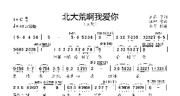 北大荒人的歌_歌曲简谱_词曲:王德 江坤