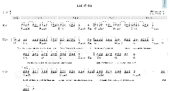 Let It Go-_歌曲简谱_词曲:克里斯汀·安德森-洛佩兹，罗伯特·洛佩兹 克里斯汀·安德森-洛佩兹，罗伯特·洛佩兹