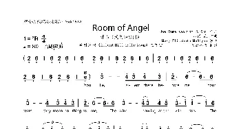 [英]Room of Angel_歌曲简谱_词曲:Joe Romersa & 大和 久宏之 山冈 晃