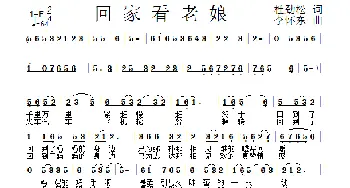 回家看老娘_歌曲简谱_词曲:杜劲松 李怀东