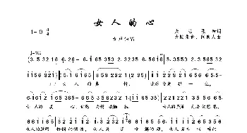 女人的心_歌曲简谱_词曲:大陆张帝 大陆张帝、闽南人