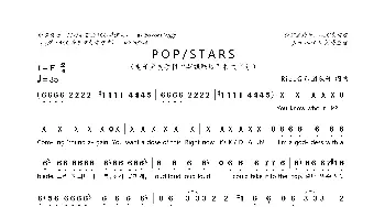 [英韩双语]POP/STARS_歌曲简谱_词曲:Riot音乐团队 Riot音乐团队