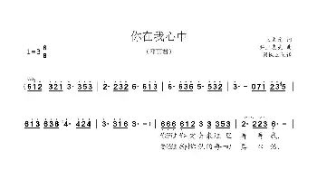 你在我心中_歌曲简谱_词曲:王文元 井上忠夫