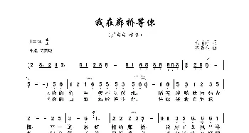 我在廊桥等你_歌曲简谱_词曲:毛光正 朱嘉禾