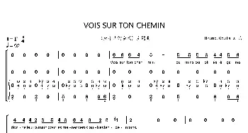 Vois Sur Ton Chemin_歌曲简谱_词曲: Bruno.Coulais