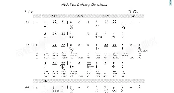 Wish You A Merry Christmas_歌曲简谱_词曲:未知 未知